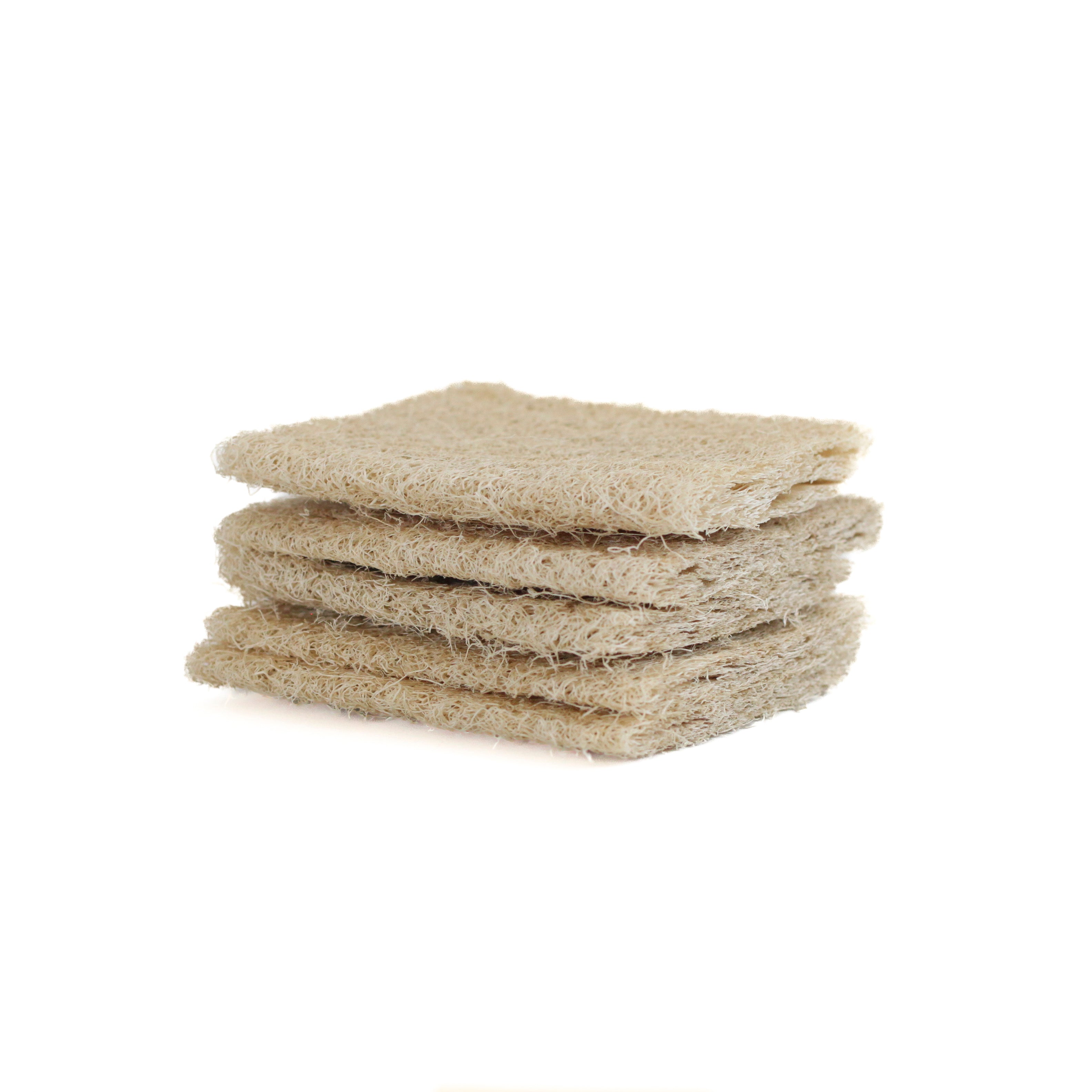 Brush with Bamboo Loofah Scrubbers